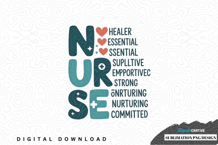 Nurse sublimation png design