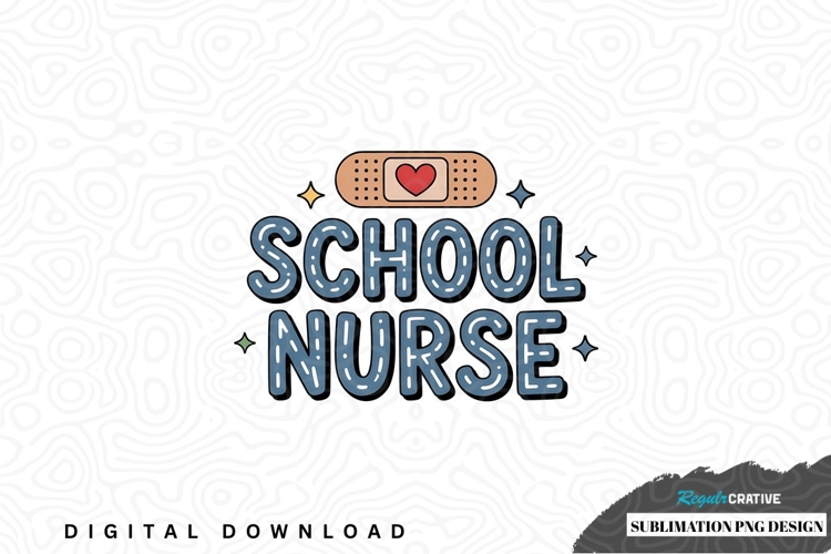 School nurse sublimation png design