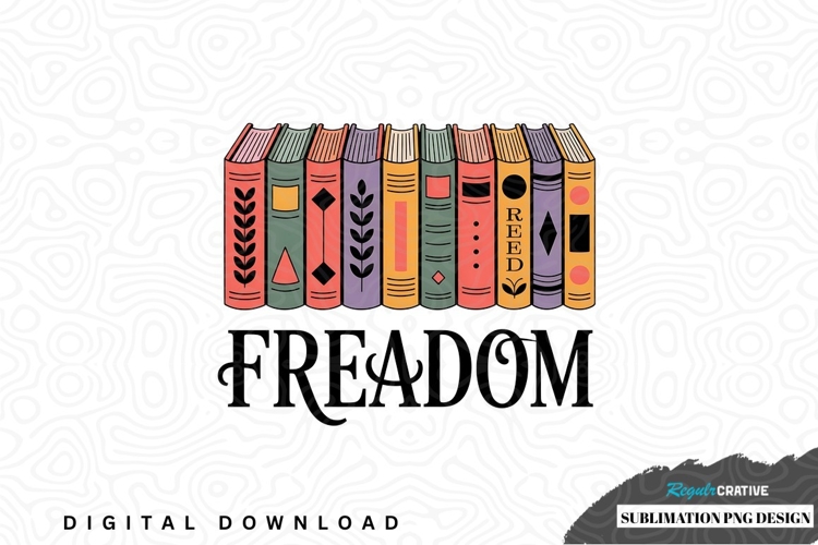 Freedom book collection sublimation png design