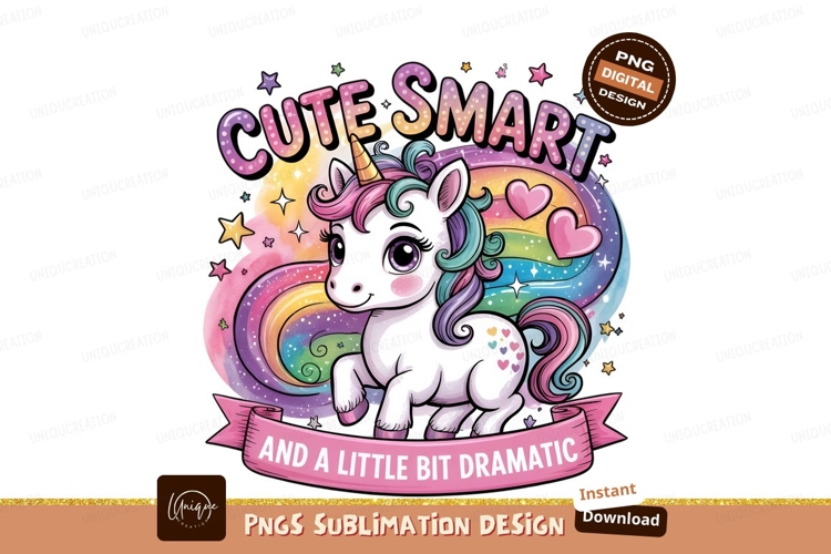 Cute Unicorn Sublimation Png