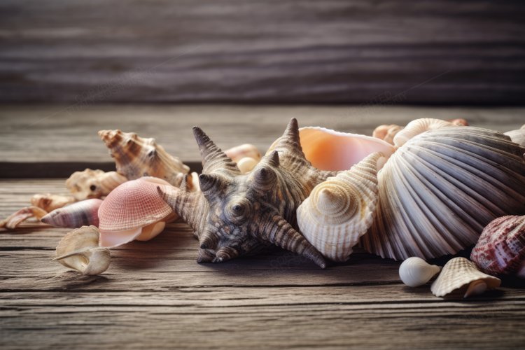 Composition of shells of unique shapes, sizes and (2658109)