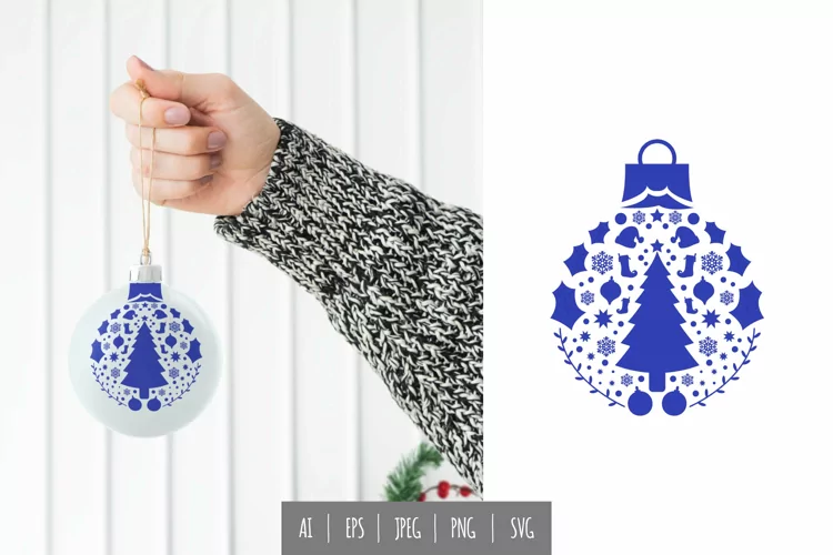 Christmas Decoration with Scandinavian Christmas Baubles