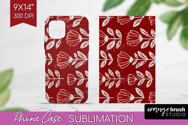 Scandi Flowers Phone Case PNG - Scandinavian Case PNG