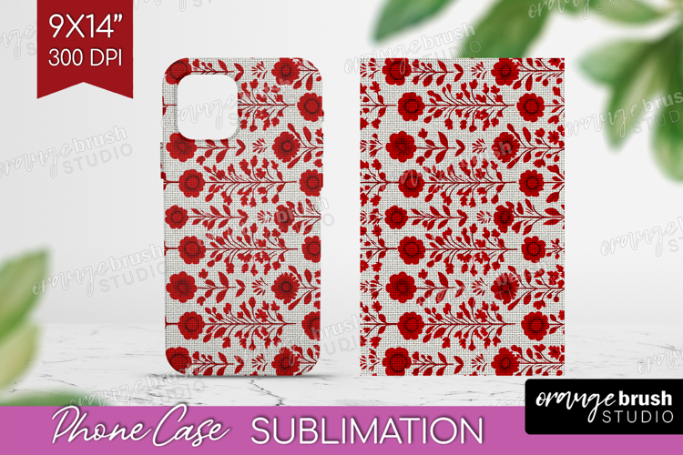 Scandi Flowers Phone Case PNG - Scandinavian Case PNG