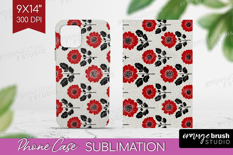 Scandi Flowers Phone Case PNG - Scandinavian Case PNG