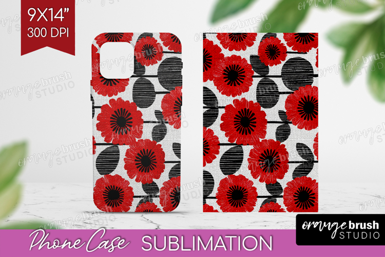 Scandi Flowers Phone Case PNG - Scandinavian Case PNG