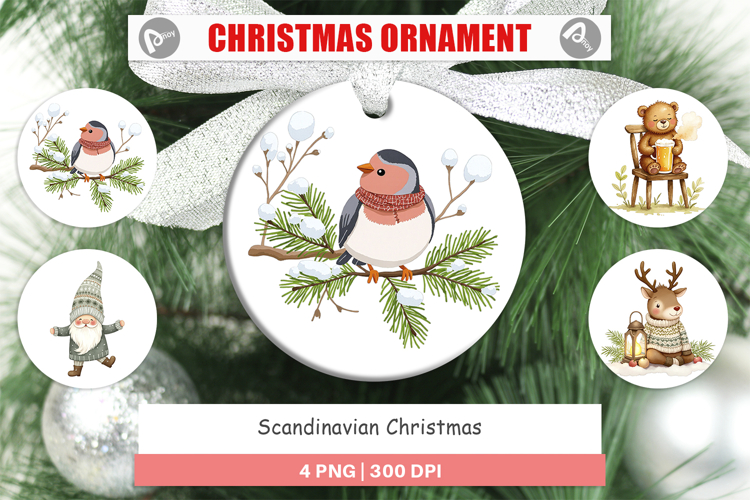 Christmas Watercolor Clipart Image 2