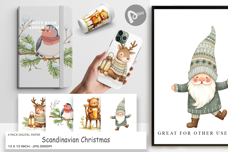 Christmas Watercolor Clipart Image 14