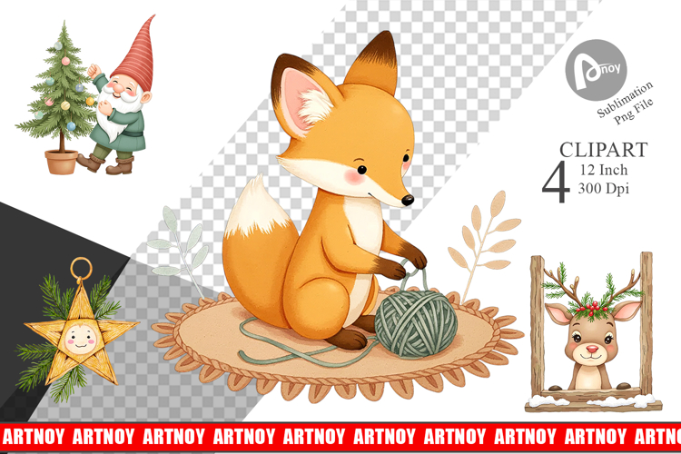 Christmas Watercolor Png Image 12