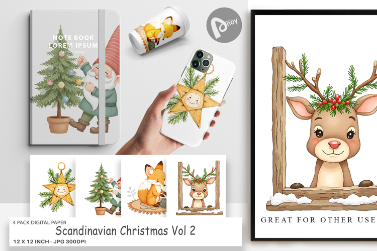 Christmas Watercolor Clipart Image 13