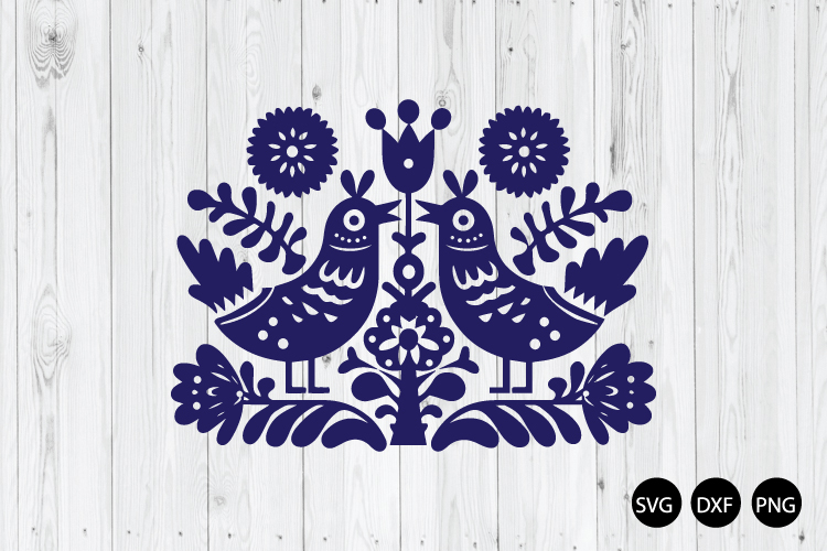 Scandinavian Folk Art SVG, Nordic Botanical SVG
