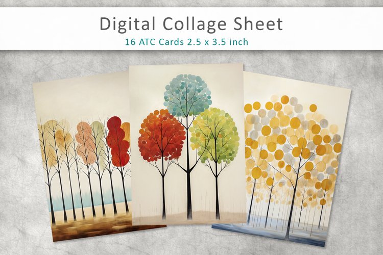 Scandinavian Tree ATC Cards