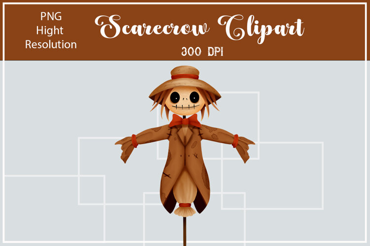 Scarecrow Clipart Transparent Background PNG example image 1
