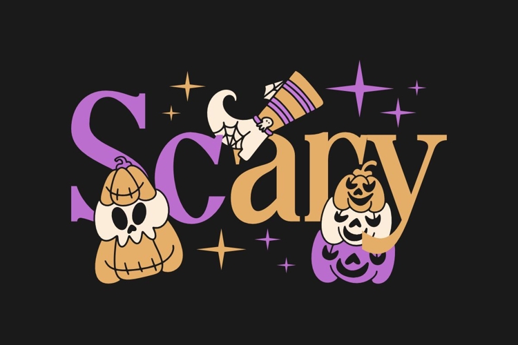 Scary Halloween Season T-shirt Design