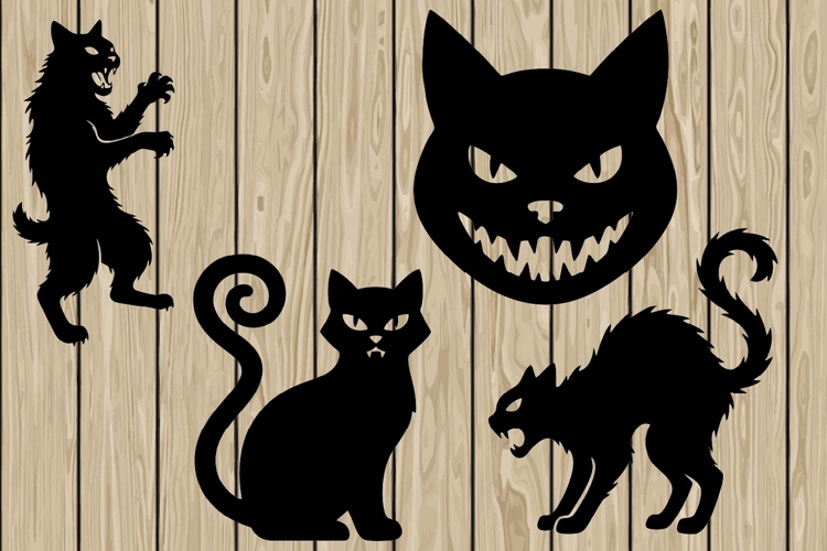 Silhouette Halloween Clipart Image 4