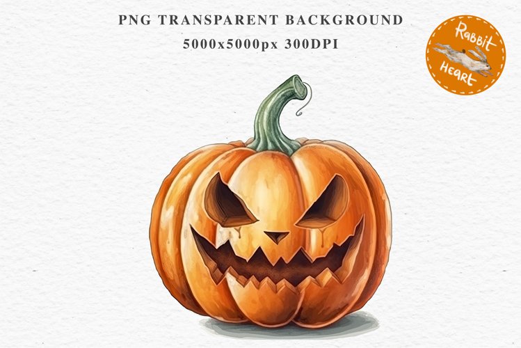 Scary Halloween Pumpkin Face Spooky Clipart PNG Scrapbooking Art Tale Image Watercolor Transparent Print illustration sublimation creepy printable digital watercolor scary halloween Pumpkin face, car clipart, sublimation nursery, fall autumn