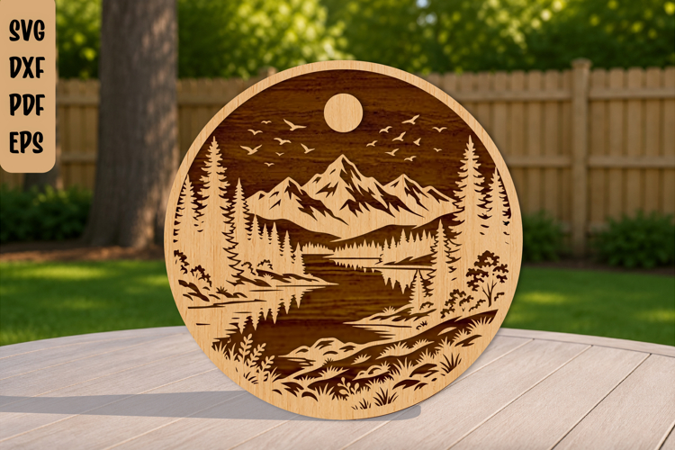 Scenic Nature Laser Cut File