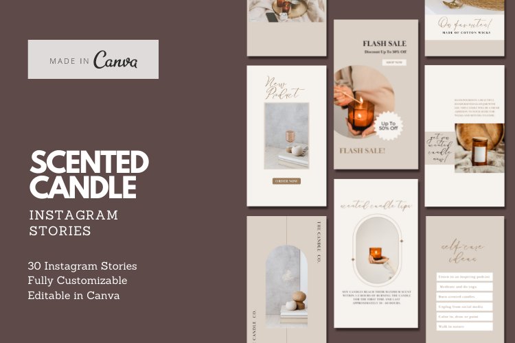 Scented Candle Instagram Stories