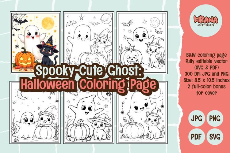 Halloween Ghost Coloring Pages