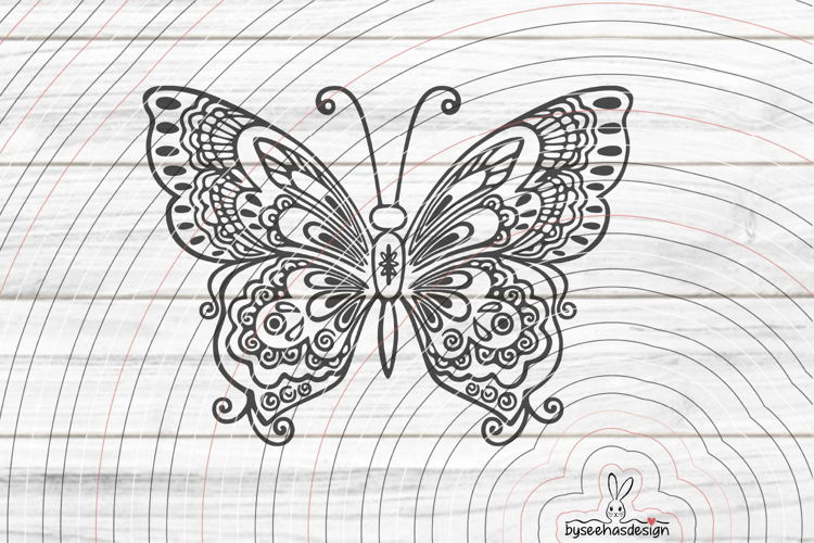 Butterfly Cutting file SVG DXF