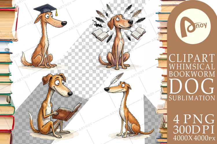 Scholarly Canine Dog Sublimation