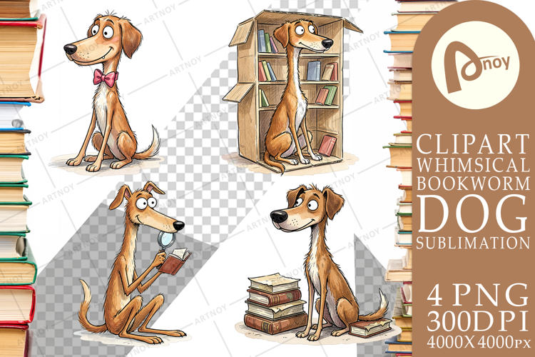 Scholarly Canine Dog Sublimation