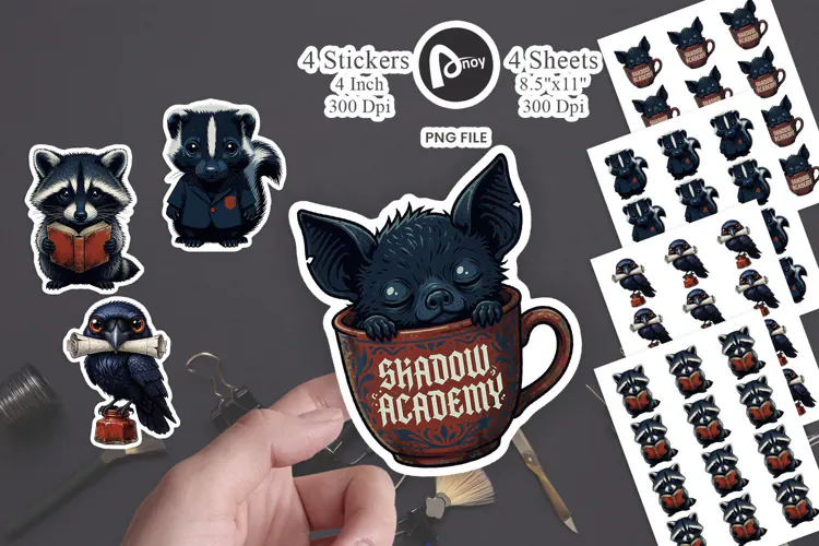 Scholarly Nocturnal Sticker