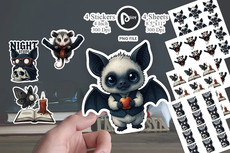 Scholarly Nocturnal Sticker