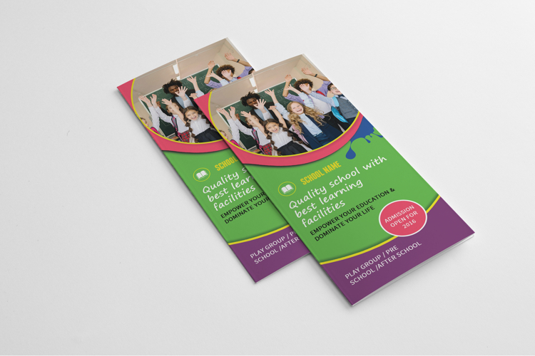 School Admission Trifold Brochure
