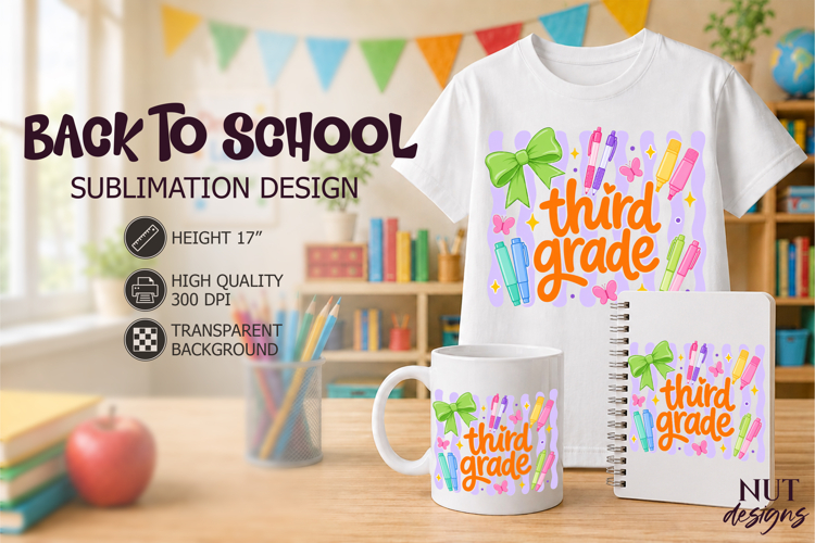 Third Grade Back To School, Coquette School grade First day