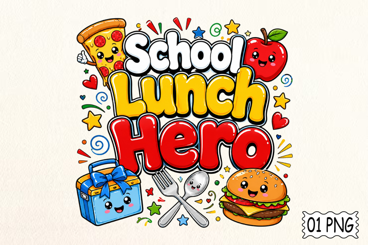 School Lunch Hero PNG
