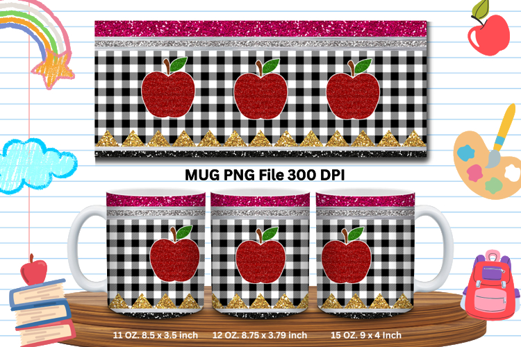 11oz   15oz Mug School Design Teacher Pencil Back to School