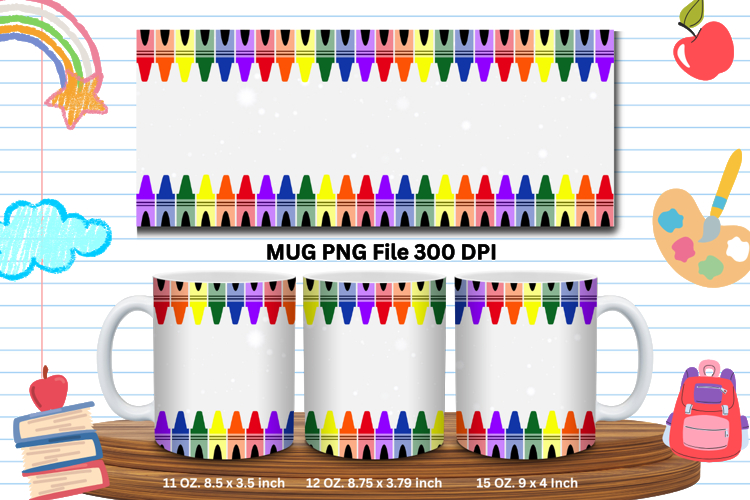 11oz & 15oz Mug School Design Teacher Pencil Back to School