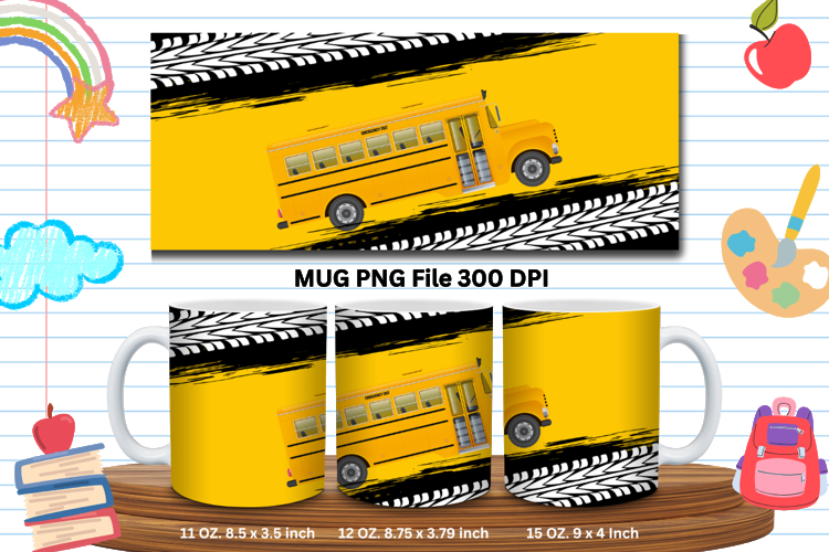 11oz & 15oz Mug School Design Teacher Pencil Back to School