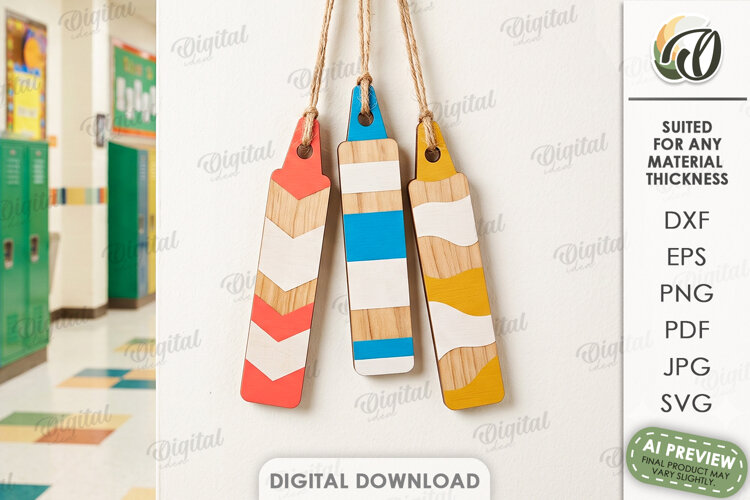 School Ornaments Laser Cut. Classroom Wall Hanger SVG example image 1