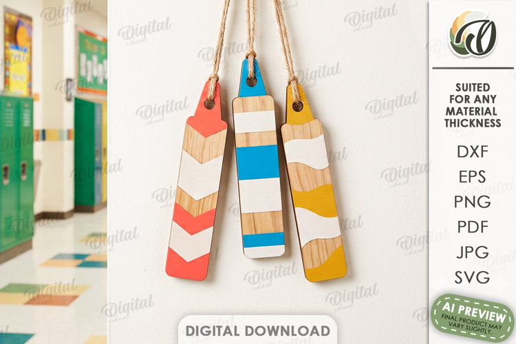 School Ornaments Laser Cut. Classroom Wall Hanger SVG