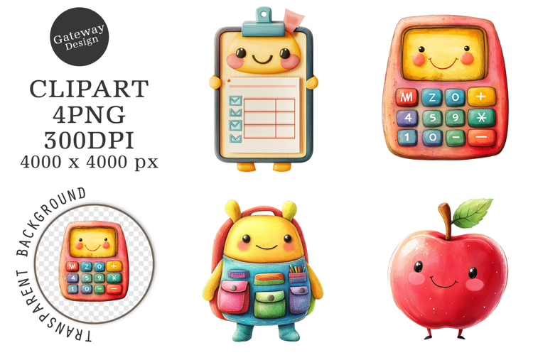 Grunge Back to School Png Clipart