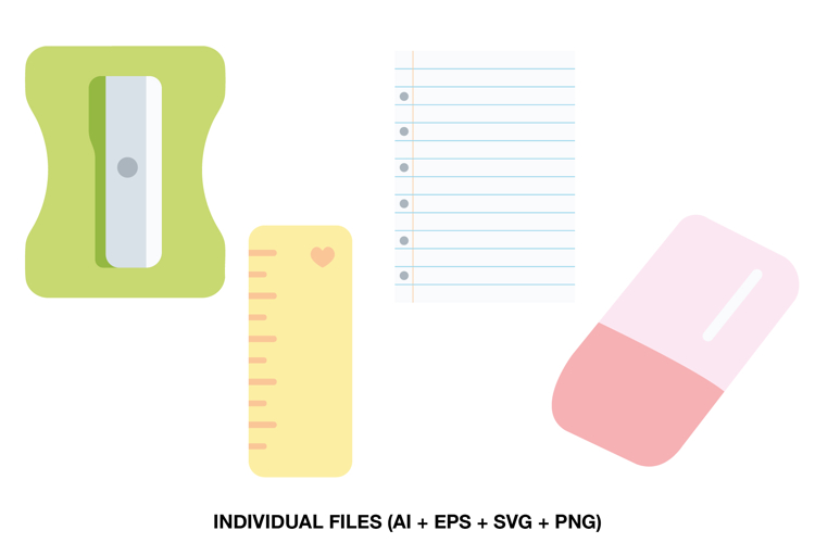 School Supplies Clipart for Classroom, Elements for Teachers