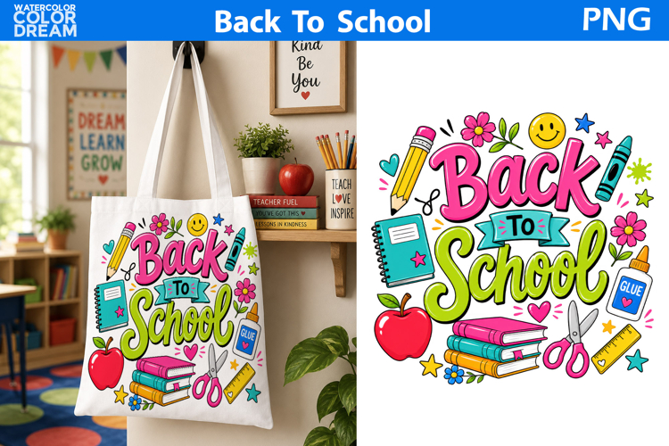 Back to School Classroom Art | Teacher Tote Sublimation