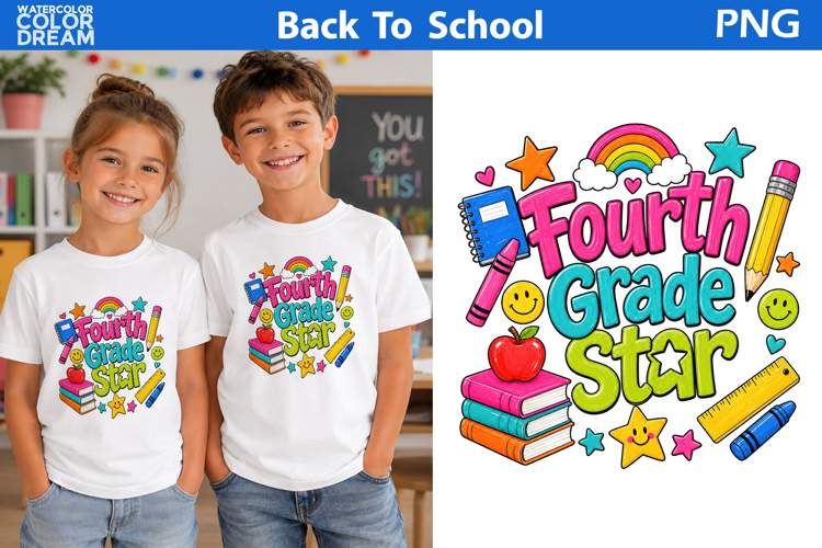 Fourth Grade Star School Quote | School Sublimation