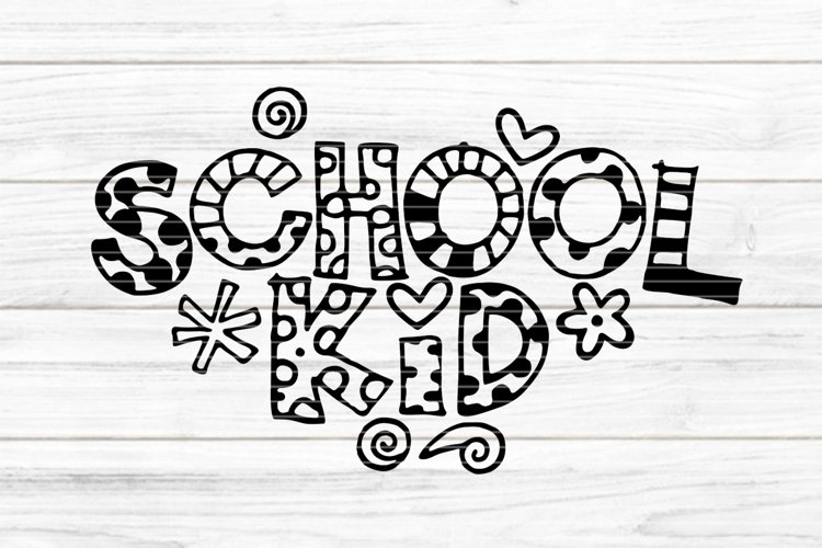 Schoolkid Cutting file SVG DXF FCM