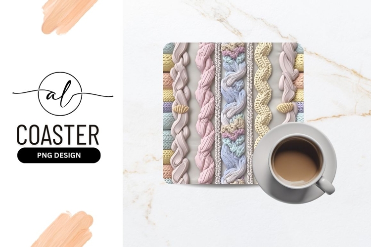 Pastel Braided Textile Patterns with Knitted Texture