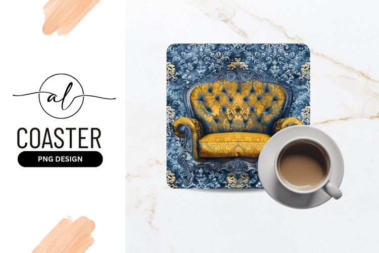 Ornate Victorian style armchair coaster design