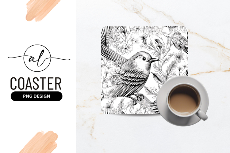 Black And White Bird Clipart Image 23