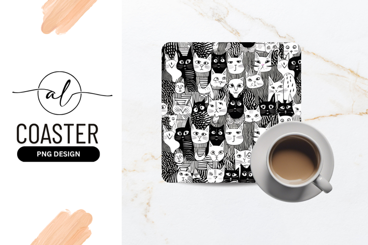 Cats Black And White Clipart Image 17