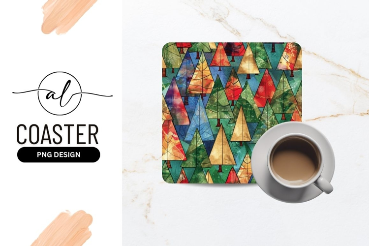 Colorful Abstract Christmas Trees Pattern