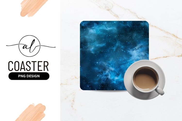 Cosmic Nebula Background with Starry Sky and Swirling