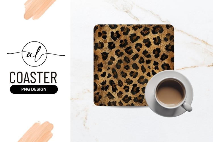 Leopard Print Pattern with Black and Brown Spots