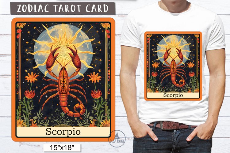 Scorpio clipart astrology sign  Tarot card zodiac sign