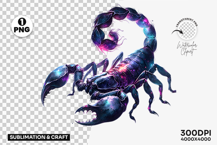 Scorpio Zodiac Astrology Scorpion Horoscope PNG Sublimation
